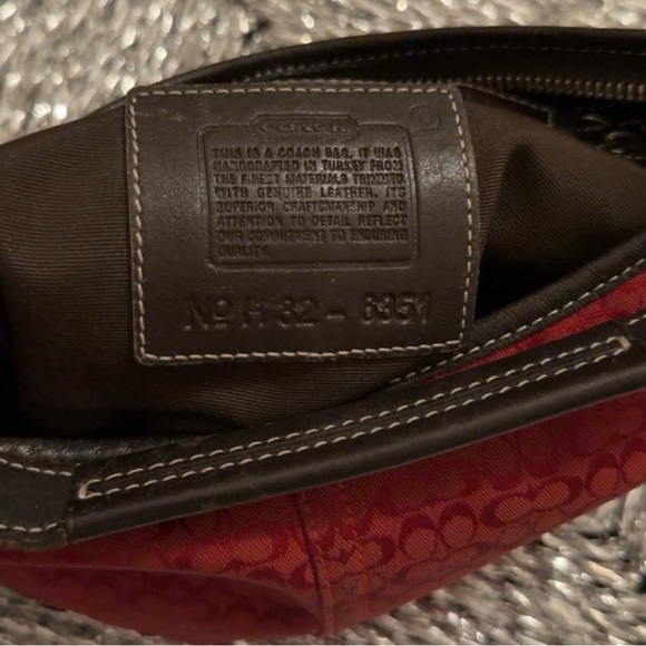 Coach Red and Brown Women's Bag - Picture 2 of 16